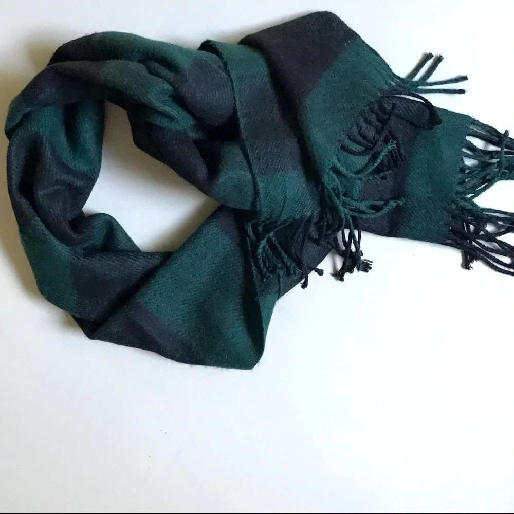 Berkshire Fashions Unisex Os Fringe Long Check Plaid Scarf